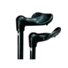 Black Adjustable Arthritis Grip Walking Stick