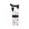 Pink Flowers Arthritis Grip Walking Stick