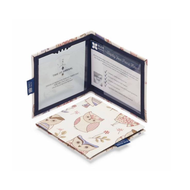 Hoot Owls Disabled Blue Badge Permit Cover