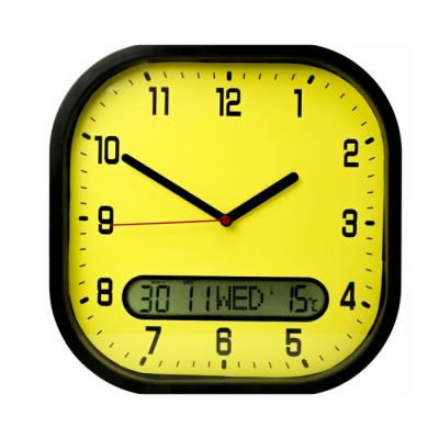 High Contrast Day-to-Day Wall Clock
