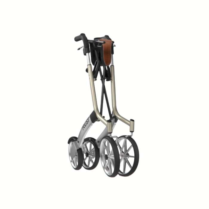 Let's Go Out Rollator Beige Folded