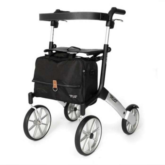 Let's Go Out Rollator black and silver