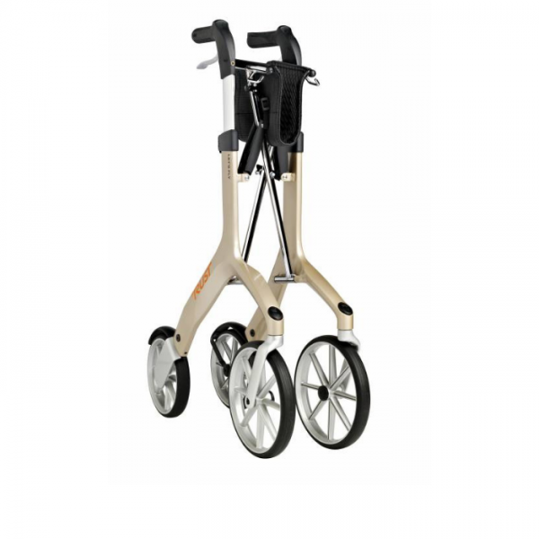 Lets Fly Rollator Champagne Folded