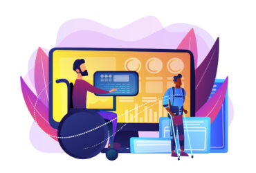 Assistive technology concept vector illustration