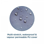 Multi stretch waterproof & vapour permeable PU cover