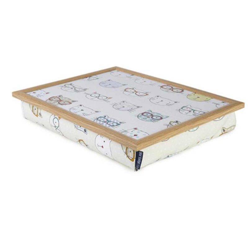 Cool Cats Bean Bag Lap Tray Eating and Drinking Live Well Now