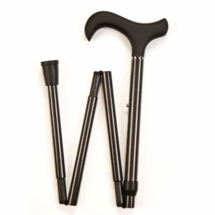 Carbon Fibre Folding Adjustable Walking Stick Black Diamond