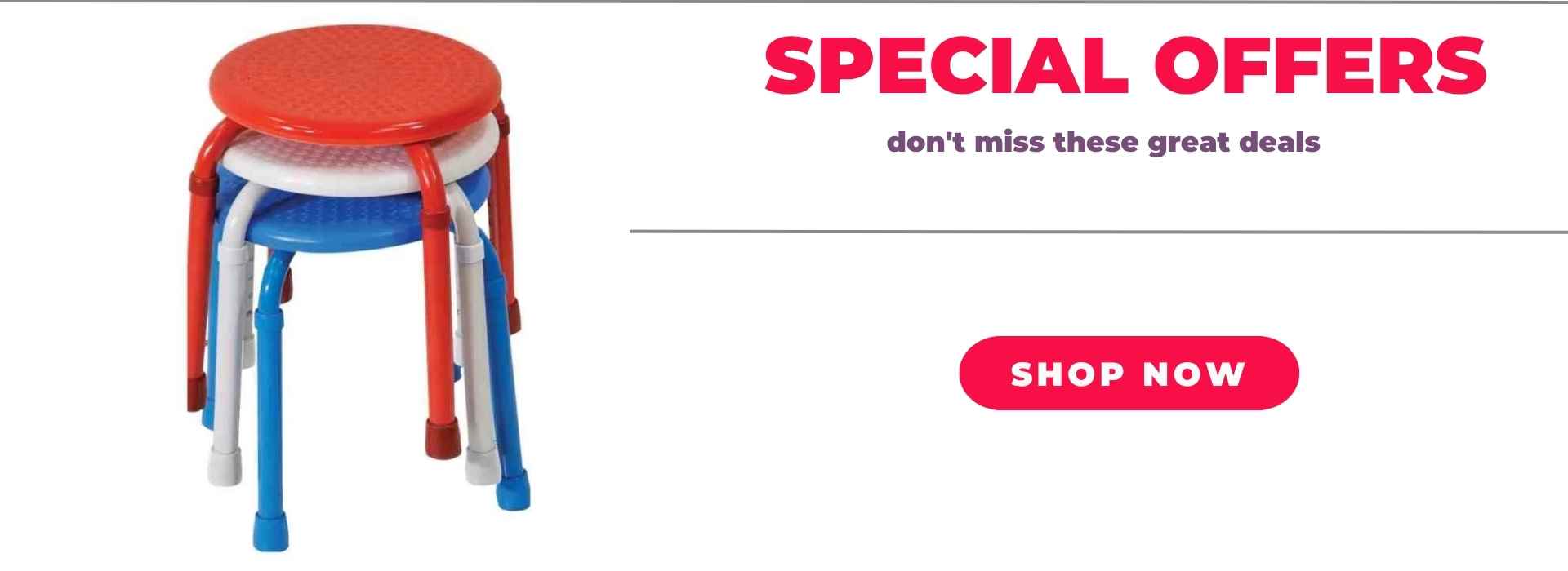 LWN Banner Height Adjustable Stool Offer