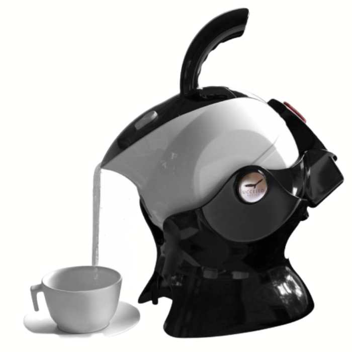 uccello kettle tip and pour black and white